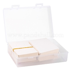 200個2スタイルの厚紙ディスプレイカードとoppセロハンバッグ  ネックレスとイヤリング用  ホワイト  9x6cm  100個/スタイル&nbsp;CDIS-LS0001-05A