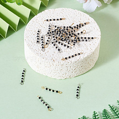 Transparent Glass Beads Connector Charms&nbsp;PALLOY-TA00135