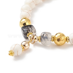 7Pcs 7 Style Natural Dyed Malaysia Jade & Agate & Glass Seed Beaded Stretch Bracelets Set&nbsp;BJEW-JB08892-02