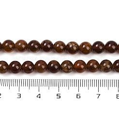天然石ガーネットビーズ連売り  ラウンド  6~6.5mm  穴：0.7mm  約59~61個/連  15.16''~15.35''（38.5~39センチメートル）&nbsp;G-U026-A10-6mm