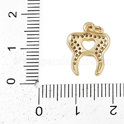 Brass Micro Pave Cubic Zirconia Beads&nbsp;KK-D409-29G