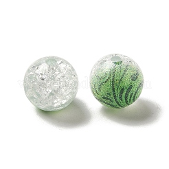 Duotone Spray Painted Crackle Acrylic Beads&nbsp;OACR-G029-02D