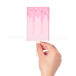 厚紙紙箱  アイスクリーム  ピンク  10.5x6.8x2.2cm&nbsp;LS-CON-PH0001-42B