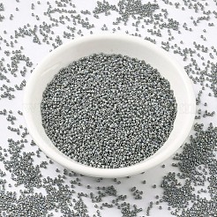 MIYUKIデリカビーズ  シリンダー  日本製シードビーズ  11/0  (db0168) 不透明グレー ab  1.3x1.6mm  穴：0.8mm  約10000個/袋  50 G /袋&nbsp;SEED-X0054-DB0168