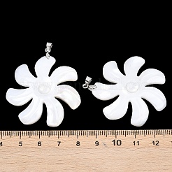 Natural White Shell Pendants&nbsp;KK-C135-04P