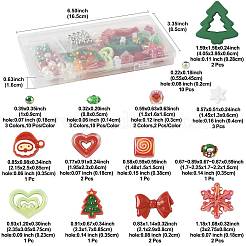 100Pcs 19 Styles Christmas Acrylic Beads&nbsp;MACR-FS0002-33