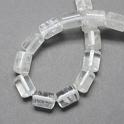 Natural Quartz Crystal Column Beads Strands&nbsp;X-G-S115-18