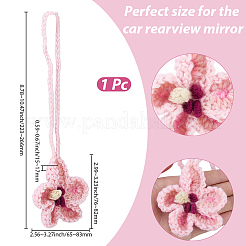 Handmade Polyester Flower Pendant Decorations&nbsp;HJEW-WH20020-011C