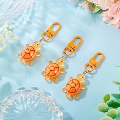 3Pcs Resin Tortoise Pendant Decorations&nbsp;HJEW-TA0001-39C