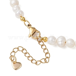 Natural Cultured Freshwater Pearl Potato Beaded Nekclaces&nbsp;NJEW-JN05869