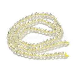 Electroplate Glass Beads Strands&nbsp;GLAA-Q105-04W