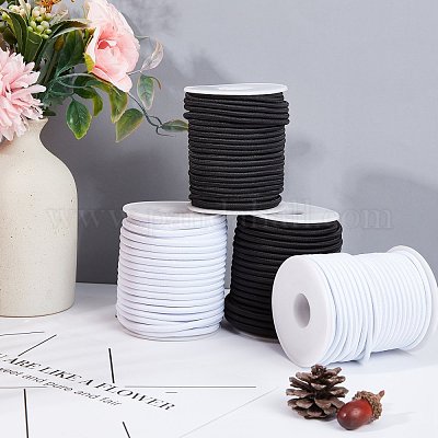弾性コード  ホワイト  3.5mm  約20m /ロール&nbsp;EC-WH0001-02-3.5mm-1