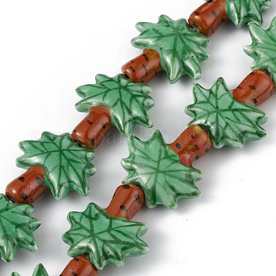 Handmade Porcelain Beads Strands&nbsp;PORC-F008-02A-1