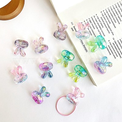 Transparent Crackle Acrylic Beads&nbsp;OACR-I015-04-1