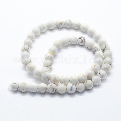 Natural Magnesite Beads Strands&nbsp;G-I199-27-6mm-1
