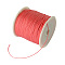 Braided Nylon Thread, Chinese Knotting Cord for Beading Jewelry Making Macrame Craft, Tomato, 0.8mm, about 100yards/roll