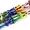 Handmade Lampwork Beads Strands, Cartoon Frog, Colorful, 13.5~15x13~15x8~9mm, Hole: 1.2~2mm, about 25pcs/strand, 13.58 inch(34.5cm)