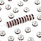 Brass Grade A Rhinestone Spacer Beads, Cadmium Free & Lead Free, Straight Flange, Rondelle, Silver, Light Amethyst, 8x3.8mm, Hole: 1.5mm