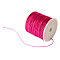 Braided Nylon Thread, Chinese Knotting Cord for Beading Jewelry Making Macrame Craft, Camellia, 0.8mm, about 100yards/roll