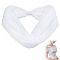 Nylon Bridal Mesh Shawl, with Rhinestone, White, 1140x32mm