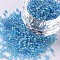 12/0 Glass Seed Beads, Trans. Colors Rainbow, Round, Aqua, 
Size: about 2mm in diameter, hole:1mm, about 6666pcs/100g
