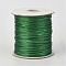 Eco-Friendly Korean Waxed Polyester Cord, Dark Green, 3mm, about 41.01~41.56 Yards(37.5~38m)/Roll