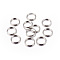 Iron Split Key Rings, Keychain Clasp Findings, Platinum, 15x2mm, Inner Diameter: 12mm