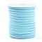 Soft Nylon Braided Cord, Elastic Piping Cord Trim, Sky Blue, 5x3mm, about 21.87 yards(20m)/roll
