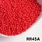 Opaque 6/0 Glass Seed Beads, Round, Red, 6/0, 4mm, about 130pcs/10g