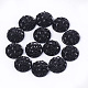 樹脂カボション  半円  ブラック  12x3~3.5mm&nbsp;CRES-T012-01J-1