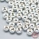 925スターリングシルバービーズ  ラウンド  銀  6mm  穴：1.8mm&nbsp;STER-T002-237S-6mm-3