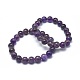 Natural Amethyst Bead Stretch Bracelets&nbsp;BJEW-K212-A-034-4