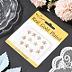 14Pcs Rack Plating Brass Beads&nbsp;KK-BBC0022-48-6