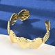 Brass Cuff Bangles for Women&nbsp;BJEW-C112-08G-2