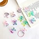 Transparent Crackle Acrylic Beads&nbsp;OACR-I015-04-1