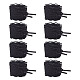 ポリエステルレース靴ひも10組  ブラック  820x30x0.2mm&nbsp;AJEW-TA0003-14C-2