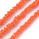 ポリエステルコード  ガラスシードビーズで  サンゴ  1/4インチ（5~6mm）&nbsp;NWIR-N015-001H-1