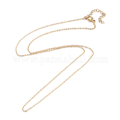 PVD Vacuum Plating 304 Stainless Steel Cable Chain Necklaces, with Lobster Claw Clasps, Long-Lasting Plated, Golden, 17.51 inch(44.5cm), 1.2mm