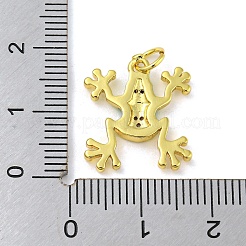 Rack Plating Brass Micro Pave Cubic Zirconia Pendants&nbsp;KK-A200-08G