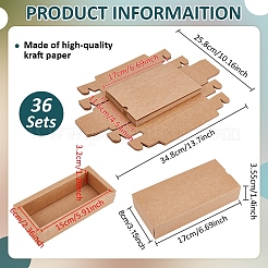 Kraft Paper Folding Drawer Boxes&nbsp;CON-WH0110-66A