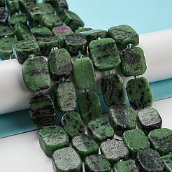 Natural Ruby in Zoisite Beads Strands&nbsp;G-Z043-A06-01