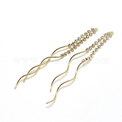 Brass Chain Tassel Big Pendants&nbsp;KK-T032-164G