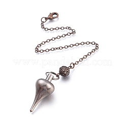 Brass Pointed Dowsing Pendulums&nbsp;KK-K239-03