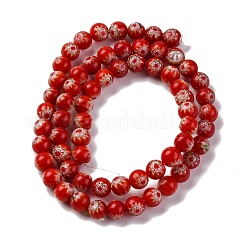 Handmade Millefiori Lampwork Beads Strands&nbsp;LAMP-G164-02B