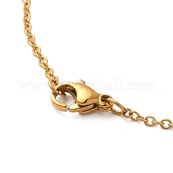 201 Stainless Steel Pendant Necklaces&nbsp;NJEW-K253-08G