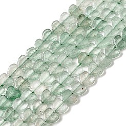 天然の緑のイチゴクォーツビーズ連売り  ハート  6x6x2mm  穴：0.7mm  約65~72個/連  13.39''（34cm）〜15.35''（39cm）&nbsp;G-A272-A01-23A