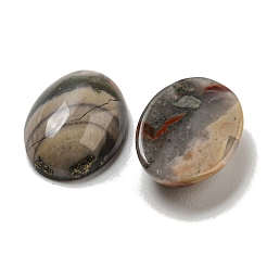 天然アフリカのブラッドストーンカボション  オーバル  18x13x5~5.5mm&nbsp;G-C115-01A-11
