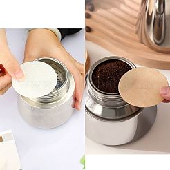 丸いコーヒーフィルター紙  モカポット用使い捨てコーヒーフィルター  ホワイト  64x0.2mm  800pc&nbsp;AJEW-CN0004-70C