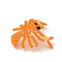 2Pcs 2 Colors Glass Seed Beaded Pendants&nbsp;PALLOY-MZ00903
