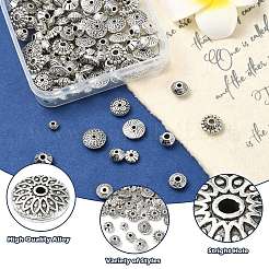 120Pcs 12 Styles Tibetan Style Alloy Spacer Beads&nbsp;FIND-CJ0002-91